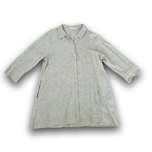 Cut + Loose Linen Blend Tunic • M